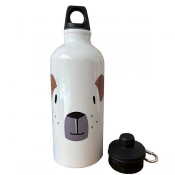 Trinkflasche Hund personalisierbar mit Namen
